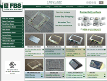 Tablet Screenshot of floorboxsystems.com